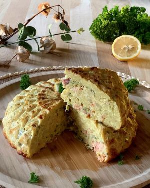 Recette Gâteau de pâtes terre et mer