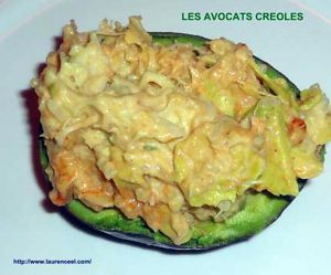 Recette Avocats creoles