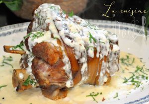Recette Jarret de porc à la crème de Munster & cumin