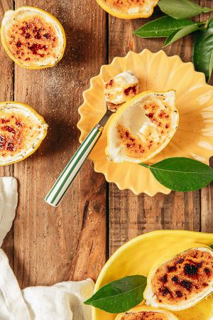 Recette Citrons façon crème brûlée de Cyril Lignac