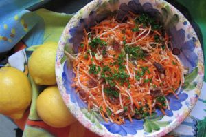 Recette Salade de crudités au gingembre
