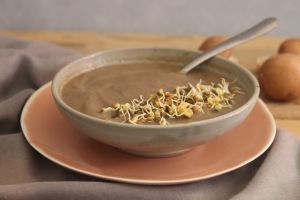 Recette Soupe champignons-navet boule d'or-miso