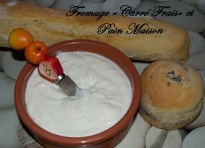 Recette Fromage type "Carré Frais" et Pain maison