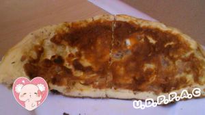 Recette Omelette au mascarpone (et reste de frites)