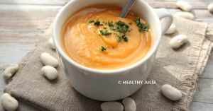 Recette Velouté de courge aux haricots blancs