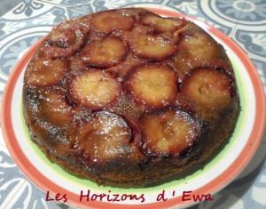 Recette Gâteau renversé aux prunes et vergeoise brune
