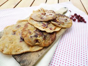 Recette Pancakes vegan aux cranberries