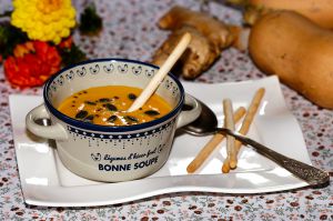 Recette Velouté de butternut au gingembre