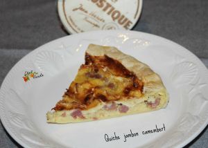 Recette Quiche jambon  / camembert