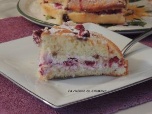 Recette Gâteau mascarpone framboise facile