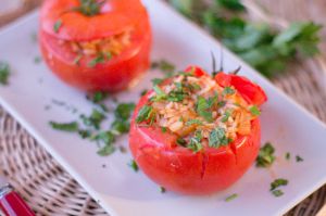 Recette Tomates farcies au four, recette crétoise