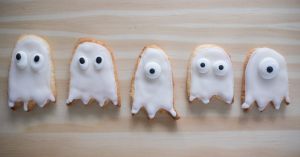 Recette Sablés fantômes d’Halloween