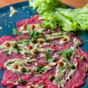 Recette Carpaccio sauce Caesar