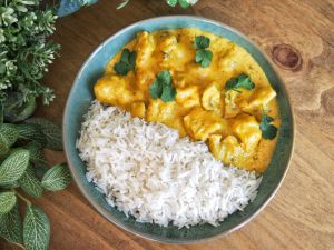 Recette Blanquette de poulet aux champignons et au curry