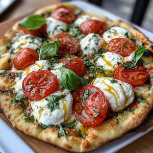 Recette Pizza Burrata Express : Recette Rapide et Savoureuse