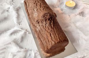 Recette Bûche au chocolat et au caramel