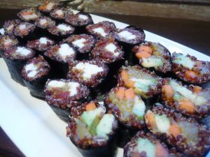 Recette Maki au quinoa rouge (sans gluten & vegan)