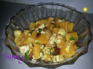Recette Salade oranges orientale avec pignons et dattes