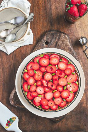 Recette Tarte pistache fraise