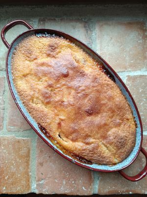 Recette Gâteau aux pêches et aux amandes