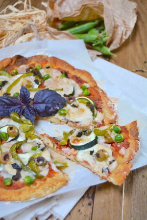 Recette Pizza aux légumes verts (vegan & sans gluten)