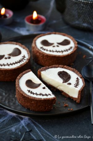 Recette Tarte chocolat à la panna cotta coco #vegan #halloween