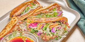 Recette Smashed Dumpling Tacos