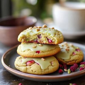 Recette Biscuits Framboise Pistache : Recette Facile et Savoureuse