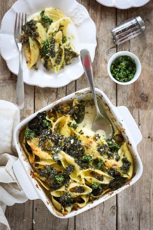 Recette Gratin de pâtes aux brocolis et gorgonzola