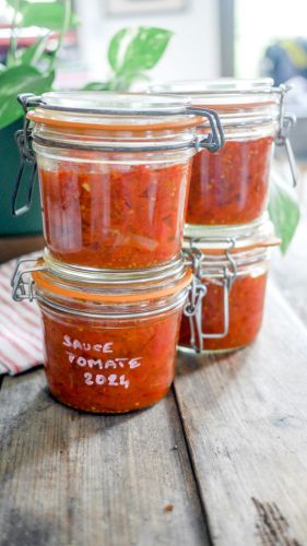 Recette Conserves de sauce tomates