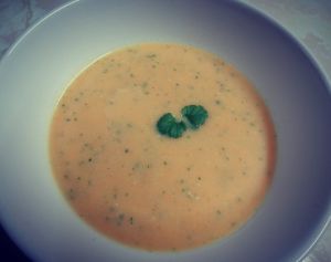 Recette Soupe à la carotte et camembert/ Carrot and camembert soup