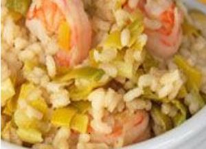 Recette Risotto aux poireaux et crevettes