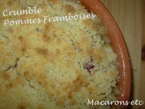 Recette Crumble Pommes Framboises