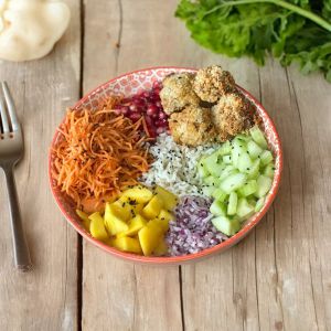 Recette Nuggets de chou-fleur et veggie bowl
