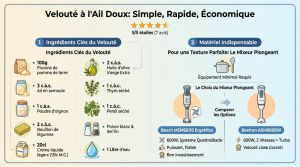 Recette Velouté ail recette : une soupe santé crémeuse