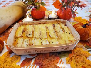 Recette Tartiflette butternut et lardons de poulet - Foodista Challenge #115