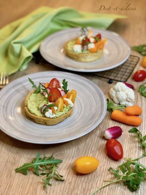 Recette Tartelettes fraîcheur au guacamole et légumes croquants