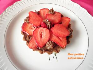 Recette Tartelette fraises et pate a tartiner