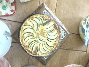 Recette Tarte chèvre/courgettes