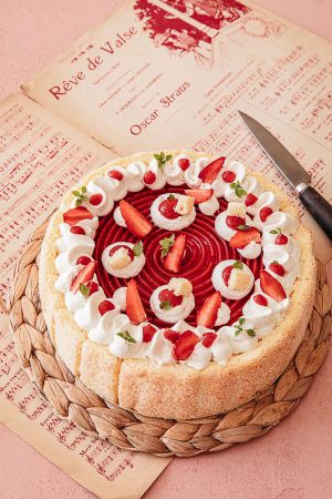 Recette Bavarois noix de coco et fraises