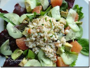 Recette Salade de Tourteau au Pamplemousse et à l'Avocat