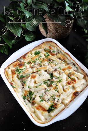 Recette Gratin de céleri au jarret de porc & crème de Munster