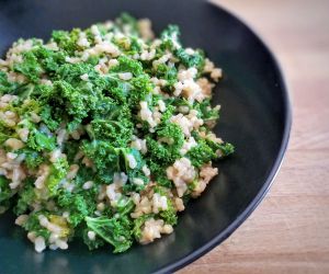 Recette Risotto de chou kale vegan