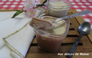 Recette Crèmes noix de coco au coulis au chocolat, à la yaourtière