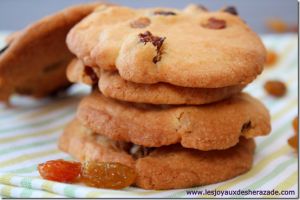 Recette Cookies aux raisins secs