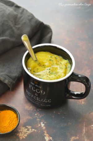 Recette Velouté de panais et topinambour au curcuma #vegan #glutenfree #vapeur