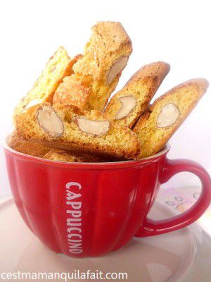 Recette Biscotti aux amandes croquets italien biscuits croquants cantuccini