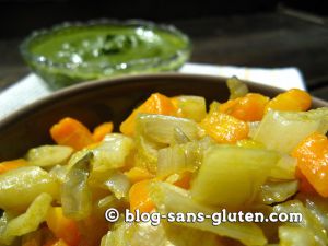 Recette Côte de blette et carotte à la poêle