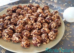 Recette Truffes au Chocolat, Coco, Amande Amère - #Noël #Vegan- Recette Facile