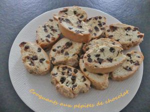 Recette Croquants aux pépites de chocolat *